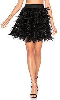 Cina feather mini skirt - Alice + Olivia