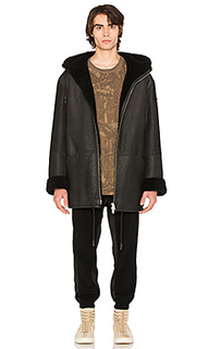 Hooded shearling coat - YEEZY Season 3