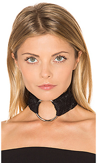 X revolve lace ivy with silver ring choker - BreeLayne