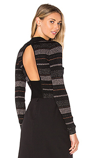 Lurex stripe long sleeve sweater - KENDALL + KYLIE