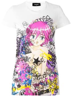 футболка 'Manga Punk Gang'  Dsquared2