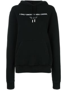 'I Only Smoke When I Drink' hoodie Off-White