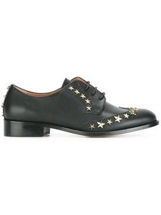 туфли на шнуровке со звездами Red Valentino