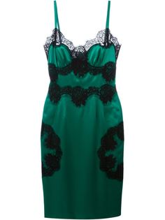 платье миди с кружевными панелями Dolce &amp; Gabbana