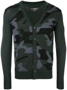 camouflage V-neck cardigan Hydrogen