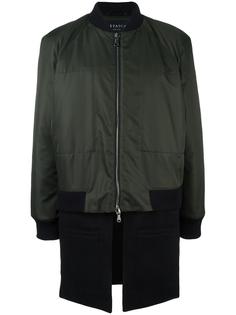 trompe l'oeil bomber coat Letasca