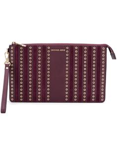 'Brooklyn' grommet detail pouch Michael Michael Kors