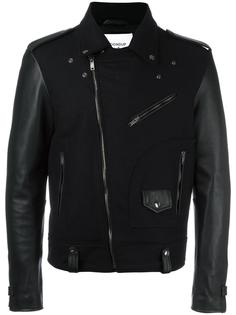 zipped biker jacket Dondup