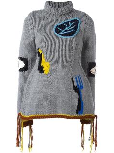 hand-knitted embroidered jumper Joseph