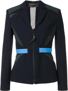 accent banded fitted jacket Versace