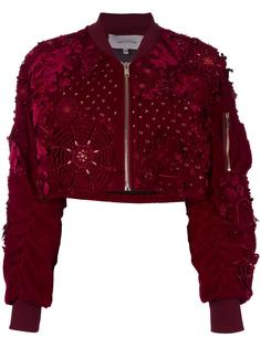 embellished bomber jacket Amen