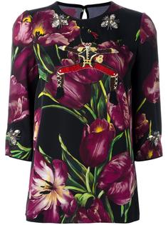 блузка с рисунком 'Tulip' Dolce &amp; Gabbana