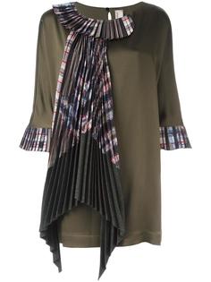 pleated accent T-shirt dress Antonio Marras