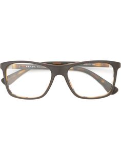оптические очки в прямоугольной оправе Prada Eyewear