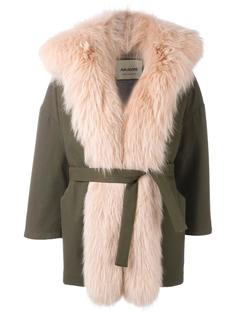 пальто с меховой отделкой Ava Adore