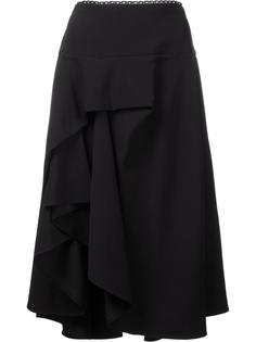 'Ione' ruffled asymmetric skirt Preen By Thornton Bregazzi