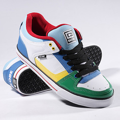 Кеды кроссовки Globe Rage White/Multi
