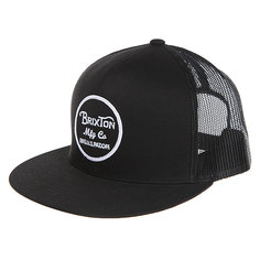 Бейсболка с сеткой Brixton Wheeler Mesh Cap Black