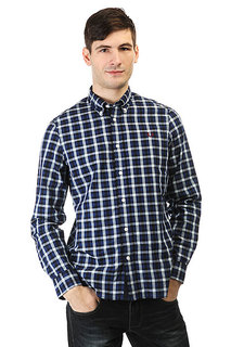 Рубашка в клетку Fred Perry Herringbone Gingham Navy