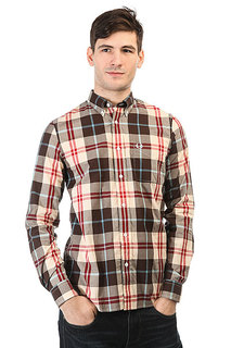 Рубашка в клетку Fred Perry Bold Check Beige/Brown
