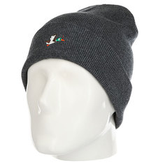 Шапка Запорожец Ditch 86 Beanie Small Dark Grey Melange