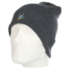 Шапка носок Запорожец Ditch Beanie Small Dark Grey Melange