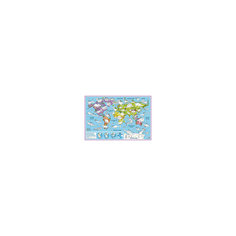 Карта-раскраска настенная карта мира "Динозавры" Бумбарам