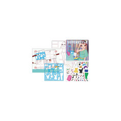 Альбом для творчества "Суперстиль", с трафаретами и наклейками Tukzar