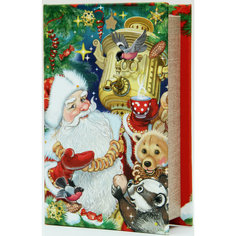 Декоративная шкатулка "Дед Мороз с самоваром"  (17*11*5, из МДФ) Феникс Презент