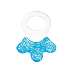 Прорезыватель водный с погремушкой - Лапка, 0+, Canpol Babies, голубой