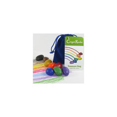 Мелки-камушки восковые, 8 шт, Crayon Rocks