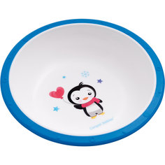 Миска пластиковая Little cow, 4+ , Canpol Babies, синий