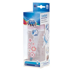 Бутылочка PP EasyStart с широким горлышком антиколиковая, 240 мл, 3+ Newborn baby, Canpol Babies, розовый