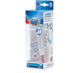 Бутылочка PP EasyStart с широким горлышком антиколиковая, 240 мл, 3+ Newborn baby, Canpol Babies, голубой