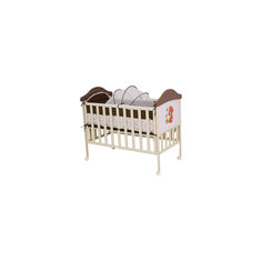 Металлическая кроватка SLEEPY COMPACT, Babyhit, коричневый/бежевый