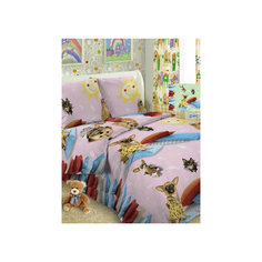 Постельное белье Собачки (нав.50*70), Letto, зелёный