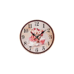 Часы настенные "Розы", диаметр 34 см Белоснежка