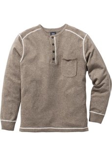 Пуловер Regular Fit (меланжевый индиго) Bonprix