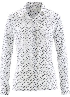 Блузка (темно-синий/цвет белой шерсти ) Bonprix