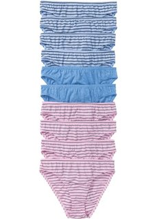 Трусики (10 шт.) (нежно-голубой меланж/синий/роз) Bonprix