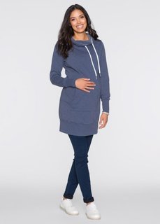Длинный свитшот для беременных (темно-синий меланж) Bonprix