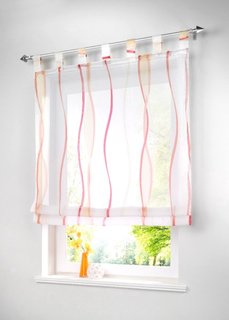 Римская штора, петли (кремовый/синий) Bonprix