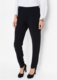 Брюки с завышенной линией талии (черный) Bonprix