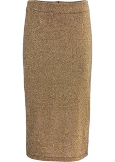 Юбка с люрексом (черный/серебристый) Bonprix