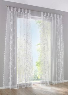 Гардина Дана (1 шт.), гофрированная тесьма (белый) Bonprix