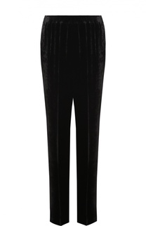Бархатные брюки прямого кроя с эластичным поясом Stella McCartney