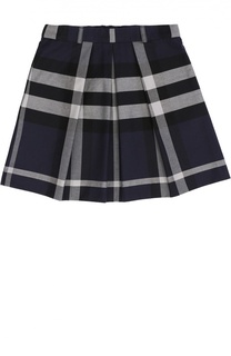 Юбка в клетку со складками Burberry