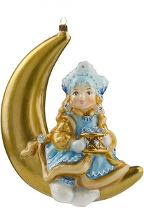 Елочная игрушка "Снегурочка на месяце" Atlas Art