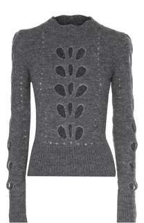 Приталенный укороченный пуловер с перфорацией Isabel Marant