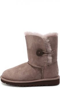 Замшевые полусапоги с пуговицей UGG Australia